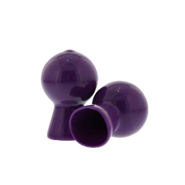 Nipple Sucker Pair In Shiny Purple