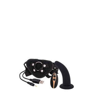 5 Inch Vibration Dildo Strap-On Black
