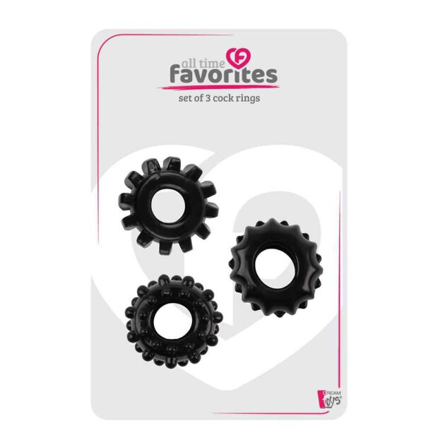 All Time Favorites Set Of 3 Cockrings