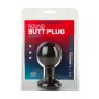 Round Butt Plug Medium Black 5,7 cm