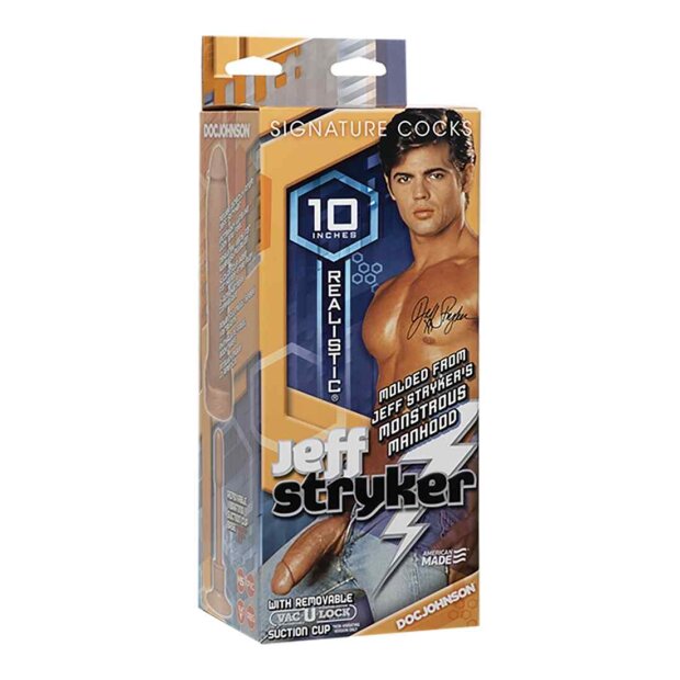 Jeff Stryker Realistic Cock w/ Vac-U-Lock™ Suction Cup - 10" - V