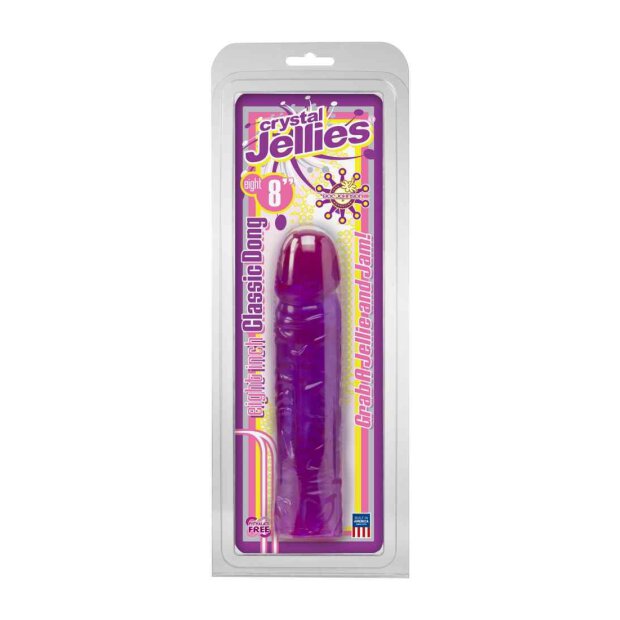 Crystal Jellies - Classic Dong - Purple 20.5cm