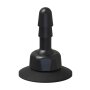 Deluxe 360° Swivel Suction Cup Plug - Black