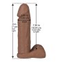 Vac-U-Lock - Realistic Cock Brown 20.5cm