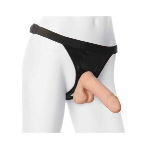 Vac-U-Lock - 7 Inch Ultraskyn Cock W/Ultra Harness - White