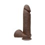 The D - Perfect D with Balls - 8 Inch - Chocolate