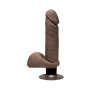 The D - Perfect D with Balls Vibrating - 7 Inch - Chocolate