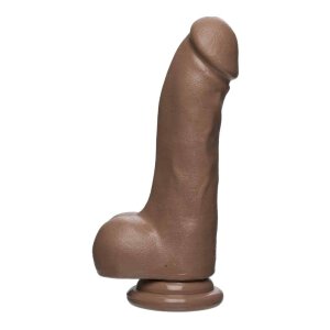 The D - Master D - with Balls Firmskyn - Caramel 19cm