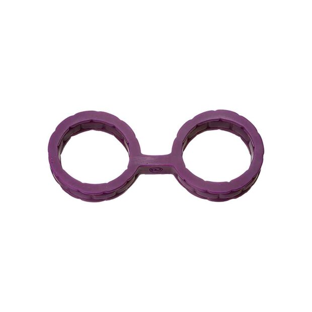 Japanese Bondage - Silicone Cuffs - Large - Purple