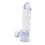 Jelly Jewels - Cock And Balls With Suction Cup Diamond 20cm