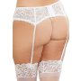 Lace Garter Belt Dmd - Queen Size - White