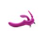 REGAL RIDER Triple G Vibrating Silicone Strapless Strap On - Pur
