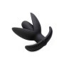Sprouted 10X Silicone Vibrating Anchor Anal Plug - Black