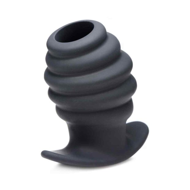 Hive Ass Tunnel Ribbed Hollow Anal Plug - Large 6,3 cm