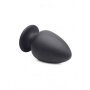Squeezable Large Anal Plug - Black