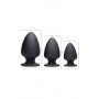 Squeeze-It Squeezable Large Anal Plug - Black 9,1 cm