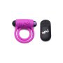 Silicone Cock Ring & Bullet with Remote Control - Purple