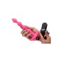 Vibrating Silicone Anal Beads & Remote Control - Pink