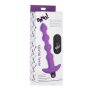 Vibrating Silicone Anal Beads & Remote Control - Purple