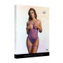 Open-Cup Strappy Teddy Purple One Size