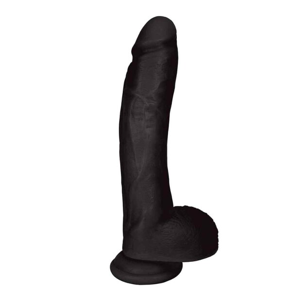 10 Inch Dong with Balls - Black