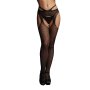 Suspender Pantyhose with Strappy Waist Black One Size