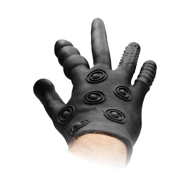 Silicone Stimulation Glove Black