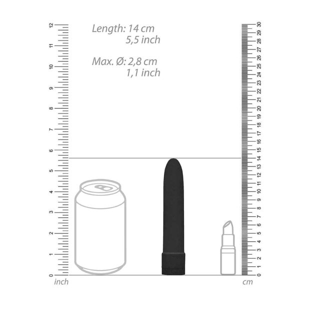 5,5" Vibrator Biodegradable Black