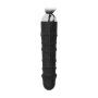 Black Whip with Realistic Silicone Dildo Black