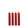 Shots small Teasing wax candles 4 pieces red