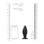 Edgy Butt Plug Black 3,8 cm