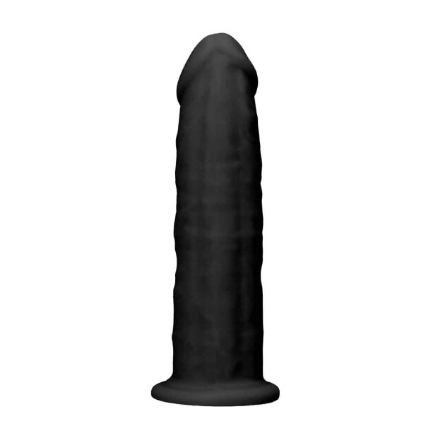 Silicone Dildo Without Balls - Black - 15,5 cm