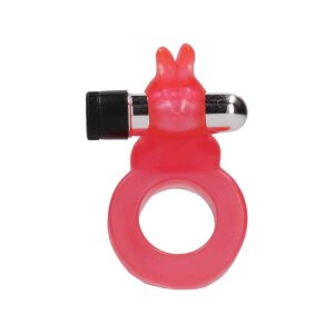 Jelly Rabbit Cockring Red