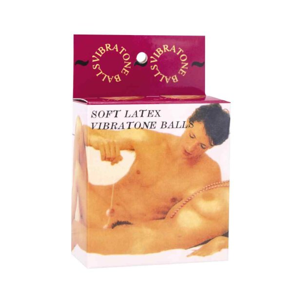 Soft Latez Vibrating Balls - Flesh