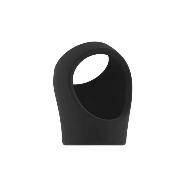 No.45 - Cockring with Ball Strap - Black