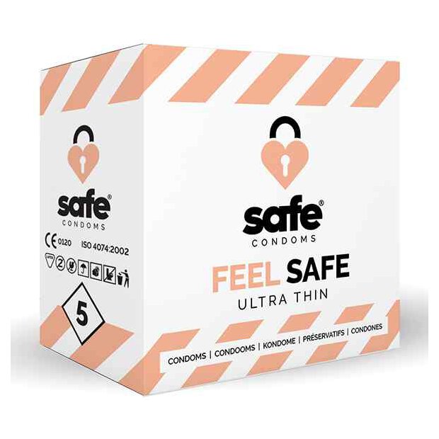 SAFE  Condoms Feel Safe Ultra Thin (5 pcs)