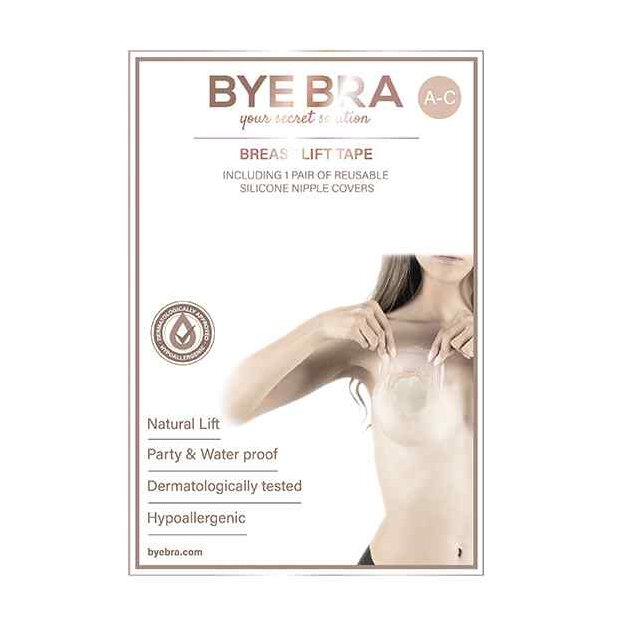 Bye Bra Breast Lift & Silicone Nipple Covers A-C 4 Pairs