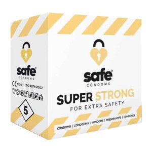 SAFE Condoms Super Strong for Extra Safety (5 pcs)