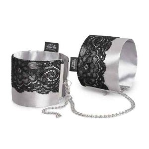 Fifty Shades of Grey Play Nice Satin & Lace Wrist...