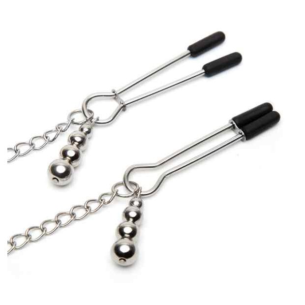 Fifty Shades of Grey Play Nice Satin & Lace Collar & Nipple Clamps