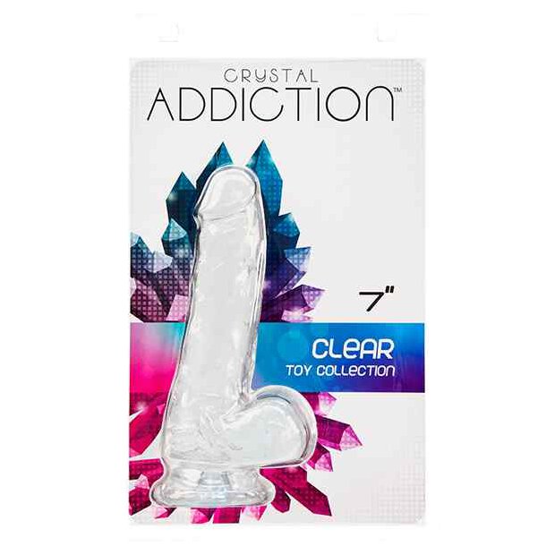 Addiction Crystal Addiction 7 Inch Clear Dong