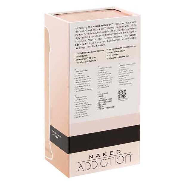 Naked Addiction Dual Density Dong 8 Inch Vanilla