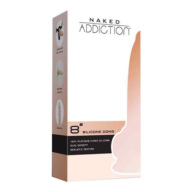 Naked Addiction Dual Density Dong 8 Inch Vanilla