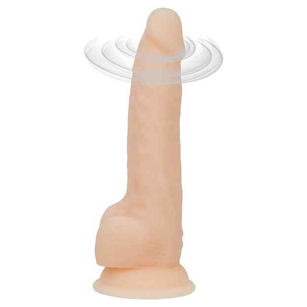 Naked Addiction Rotating & Vibrating Dong Vanilla 20.5cm
