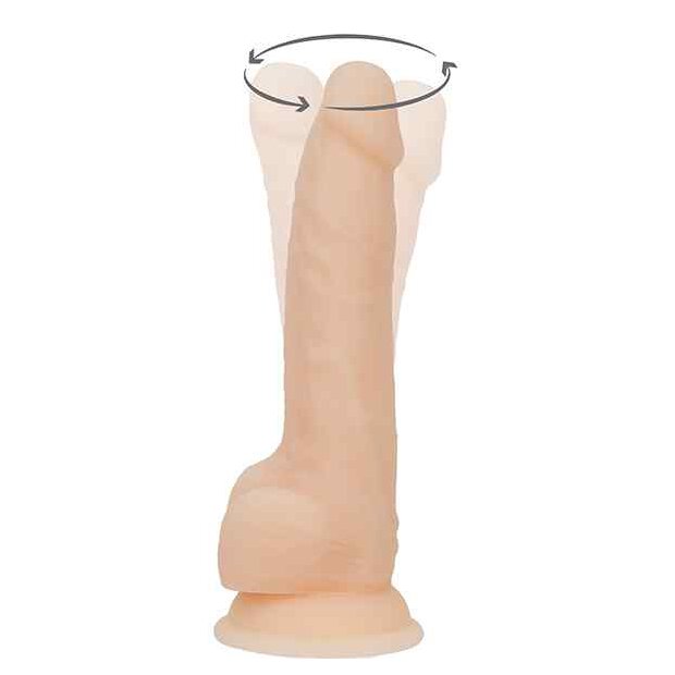 Naked Addiction Rotating & Vibrating Dong Vanilla 20.5cm
