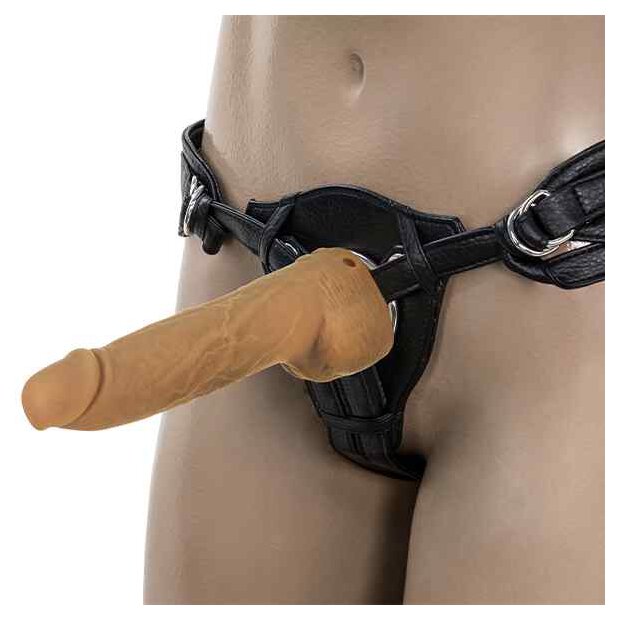 Naked Addiction Thrusting Dong with Remote Caramel 23cm