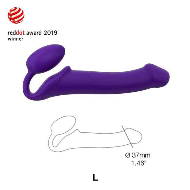 Strap-On-Me Semi-Realistic Bendable Strap-On Purple L