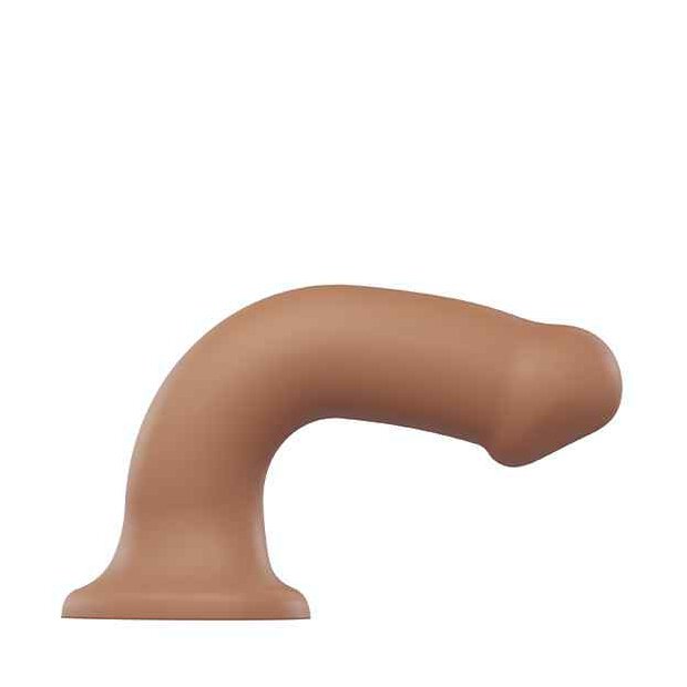 Strap-On-Me Semi-Realistic Dual Density Bendable Dildo Caramel XL